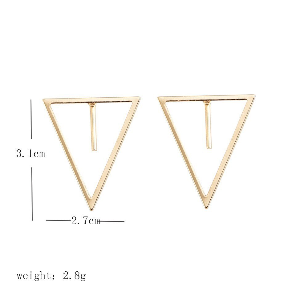 Pendientes de gota geométricos con personalidad para mujer y niña, joyería de , pendiente de triángulo, aretes al por mayor