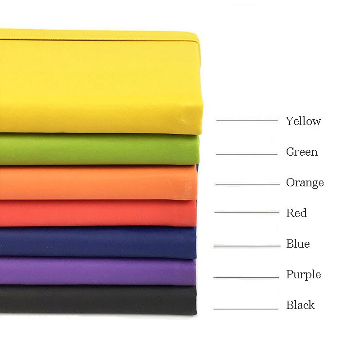 A6 size Notebook PU Leather Cover Diary Planner Paper Note Book Category Pages Stationery Notepad Note Pad Lined