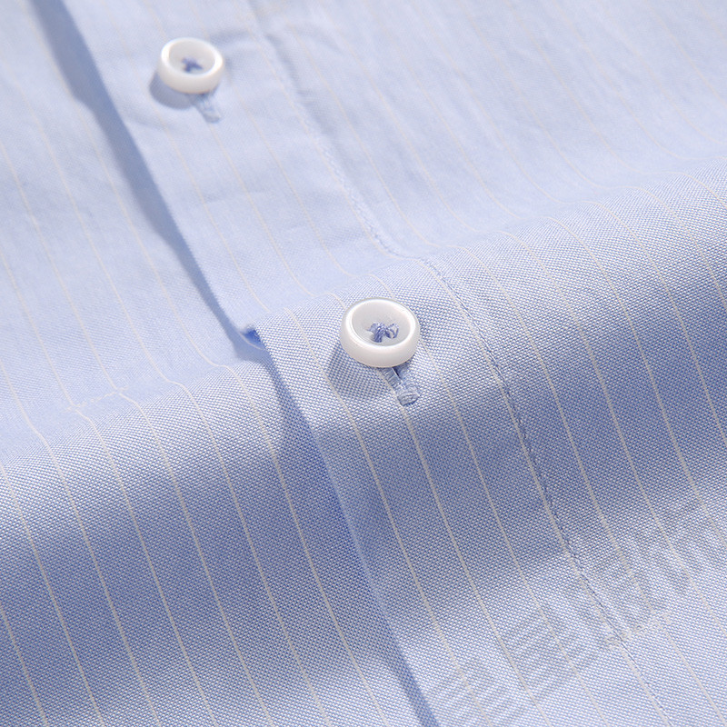 plus size 8XL 6XL 5XL 7XL men shirt short sleeve striped work shirts mens social dress shirts white male Formal Business Shirt