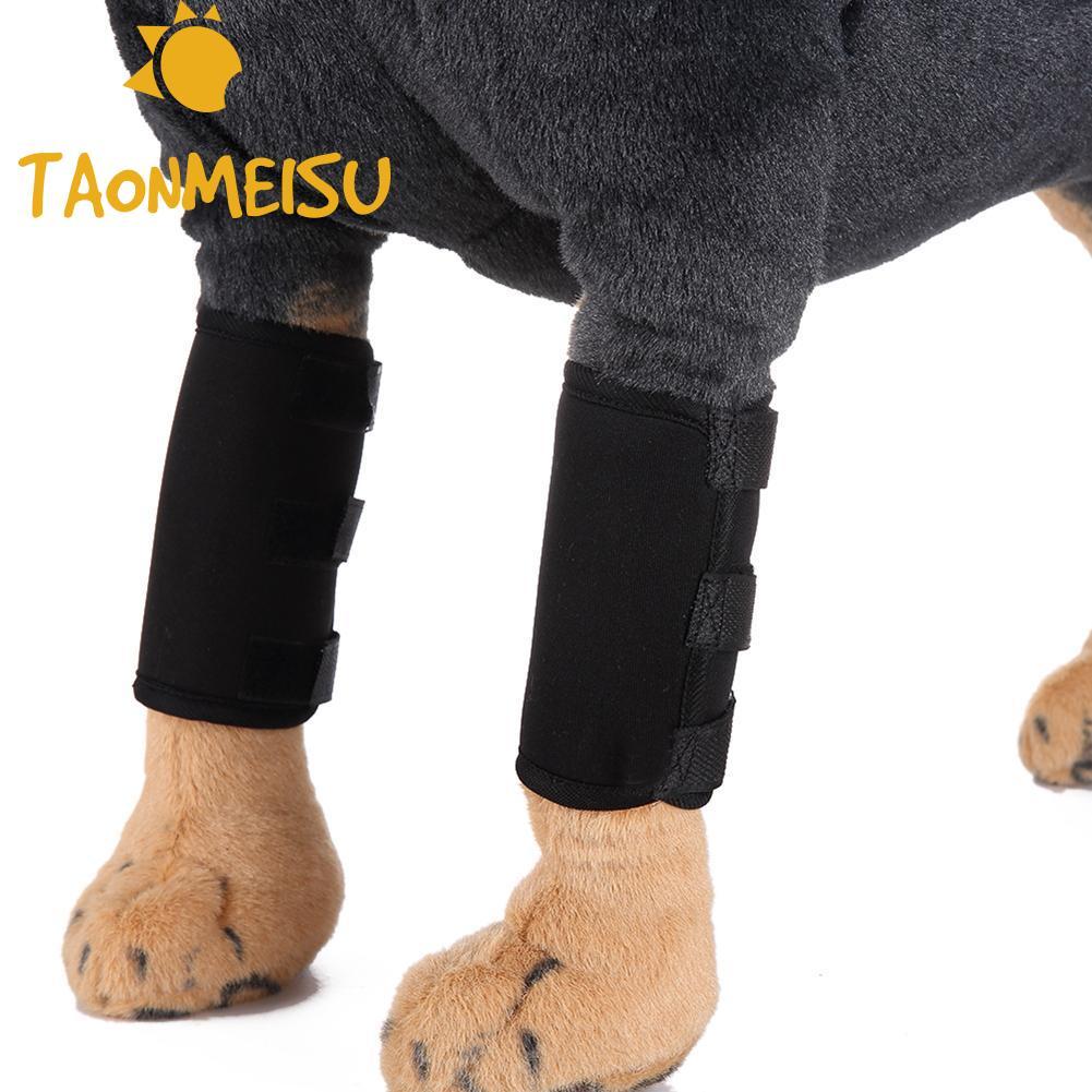 Protecteur de coude pour animaux de compagnie, 2 pièces, chirurgie de la jambe du chien, protection des blessures, crochet de jambe, enveloppement des articulations, fournitures pratiques