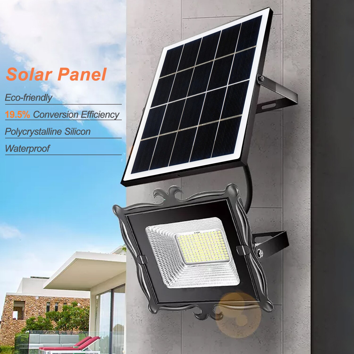 3W 5V Solar Panel Polycrystalline Silicon Solar Cell DIY Waterproof Camping Portable Power Solar Panel Compatible for Garden