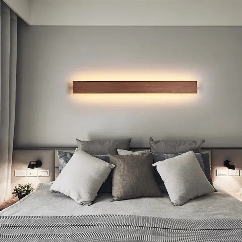 Lámpara de pared LED moderna para mesita de noche, sala de estar, escaleras, pasillo, baño, decoraciones para el hogar, aplique de pared, accesorio de iluminación interior, brillo