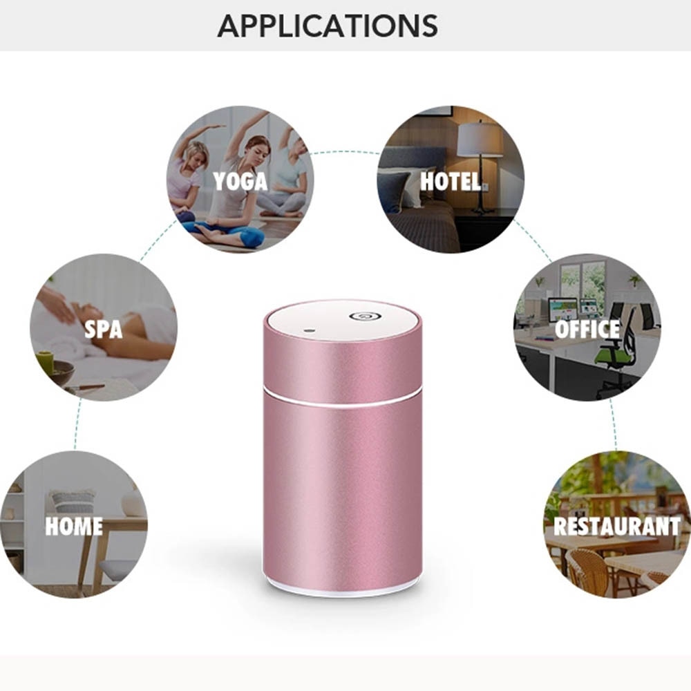 Waterloze aromatherapie, geurmachine van aluminiumlegering, etherische olie-aroma diffuser voor kantoor, commercieel gebruik voor thuisdecoratie.