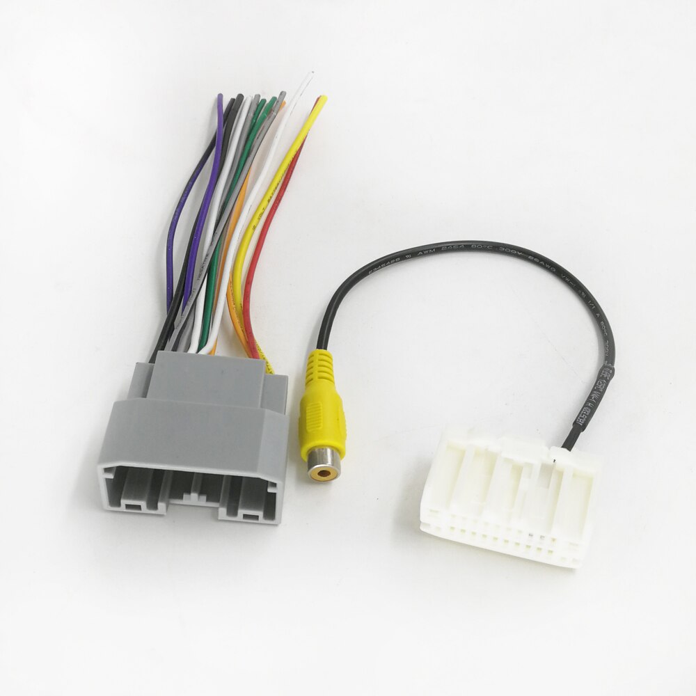 Biurlink Car Camera Rear RCA Plug Reversing Convert Video Cable Harness Wire For Jeep Wrangler Compass Rubicon Patriot