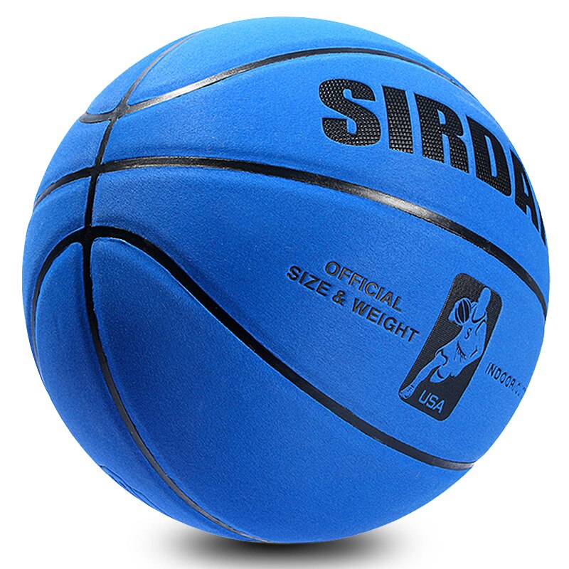 Soft Microfiber Basketball Size 7 Wear-Resistant Anti-Slip Waterproof Outdoor & Indoor Basketball Ball #7: Blue