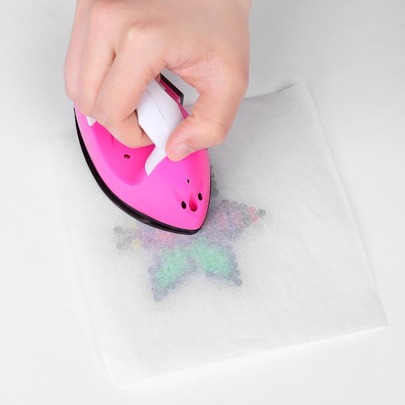 Mini plancha eléctrica portátil para viaje, manualidades para ropa, suministros de costura, enchufe europeo