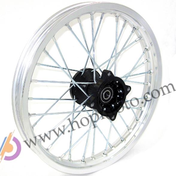 Jante argentée avant d'axe 14 ''14'' 12mm ou 15mm, pour Dirt Bike, trumpstar killer Atomik Pit Pro