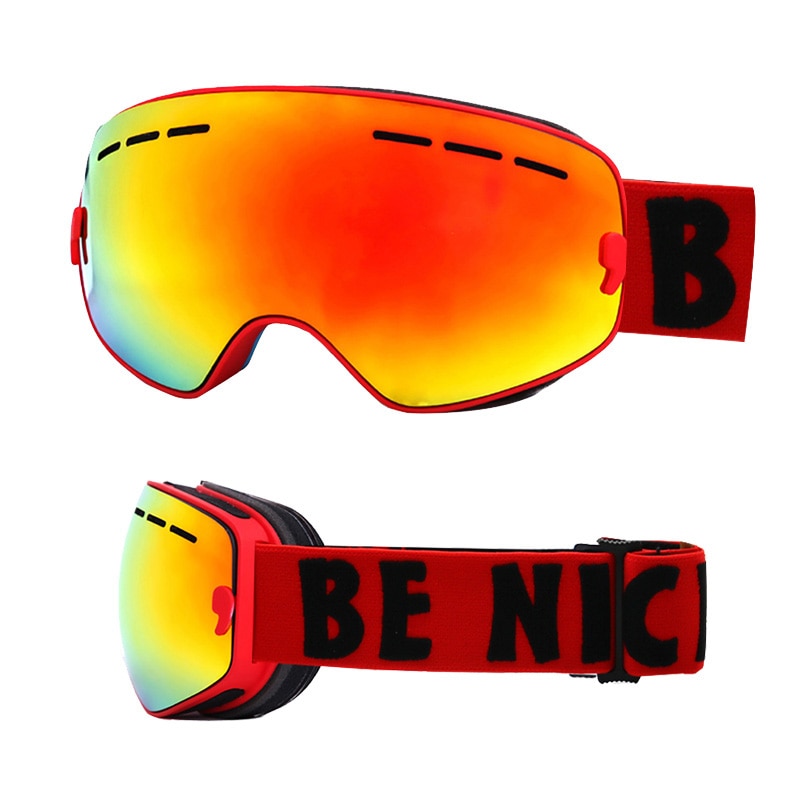 Kinderskibrillen met dubbele laag,  uv 400 anti-condens skibrillen, sneeuwskiën, snowboarden, skateboarden, skibrillen voor jongens, meisjes en tieners