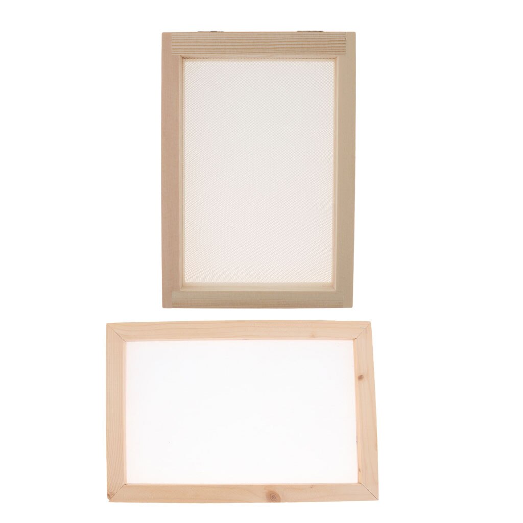 2set Paper Making Mold Papermaking Mould Frame Screen Tools Paper Handcrafts