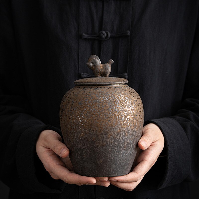 Keepsake Urn Container for Ashes Pet Memorial Cremation Urns Ceramic Urn Funeral Urns