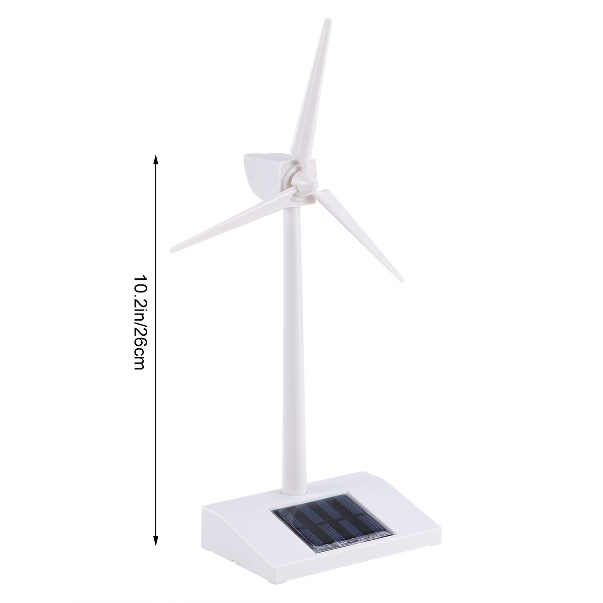 Desktop Windturbine Model Zonne-energie Windmolens Abs Plastics Wit Voor Onderwijs Of Plezier Solar Speelgoed