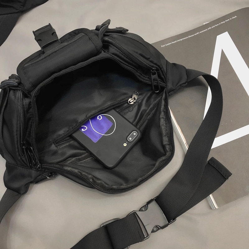 Casual Women Crossbody Bag Chest Rig Bag For Men Waist Bag Functional Chest Phone Pouch Unisex Fanny Pack Bum Leg Purses