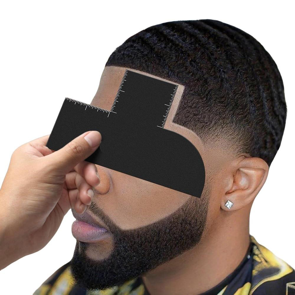 Herramienta para dar forma a la barba, tarjeta para mejorar la línea del cabello, para dar forma a la barba precisa, debe tener moldeador de barba para hombres