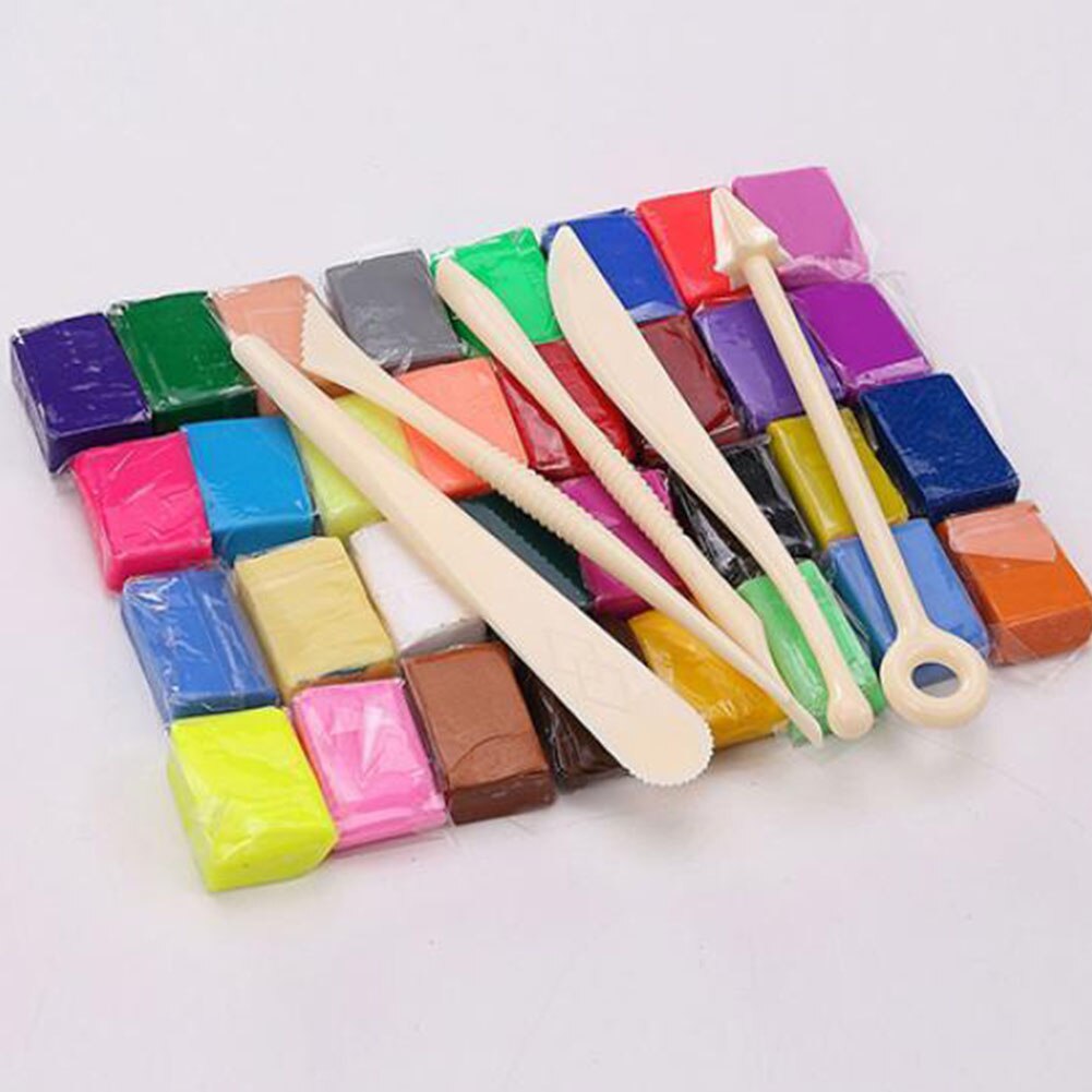 Kid Educational Toy Molding Modeling 3Oven Bake Polymer Clay Slime Set for DIY Muticolor Handmade Clay Crafts