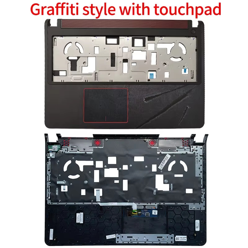 Obudowa laptopa do Dell 15 7557 7559 5577 5576 P57F LCD górna obudowa/pokrywa ramki/górna obudowa podpórki pod nadgarstki/dolna pokrywa dolna/dolne drzwi: Czerwona róża