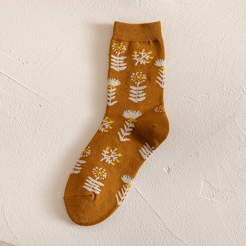 Sarjakuva eläimet kirjonta söpöt naisten sukat japanilaiset kawaii röyhelösukat kukkakuvioiset pitkät sukat jouluvuoteen& #39 #39: 7