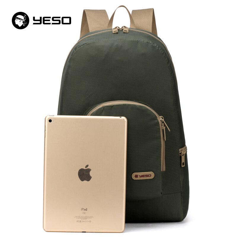 YESO Neue Männer Faltbare Rucksack Für Teenager Lässig Reise Rucksack Wasserdichte Tragbare Klapp Rucksack Frauen Nylon Taschen