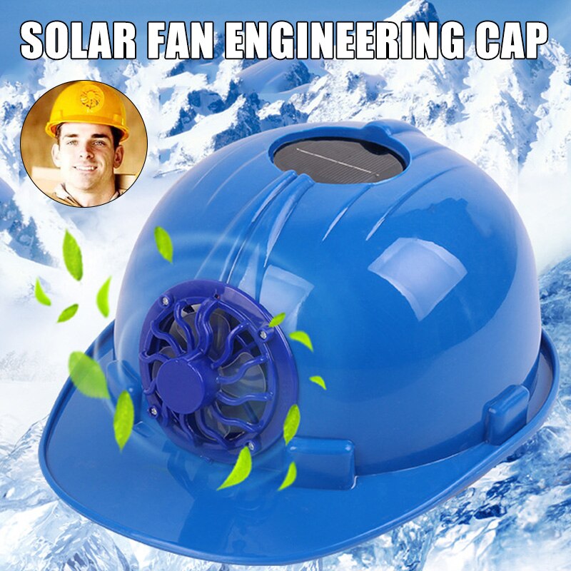 Zonne-energie Fan Helm Techniek Cap Beschermende Veiligheid Harde Hoed Zomer Cooling Helm Voor Werknemers