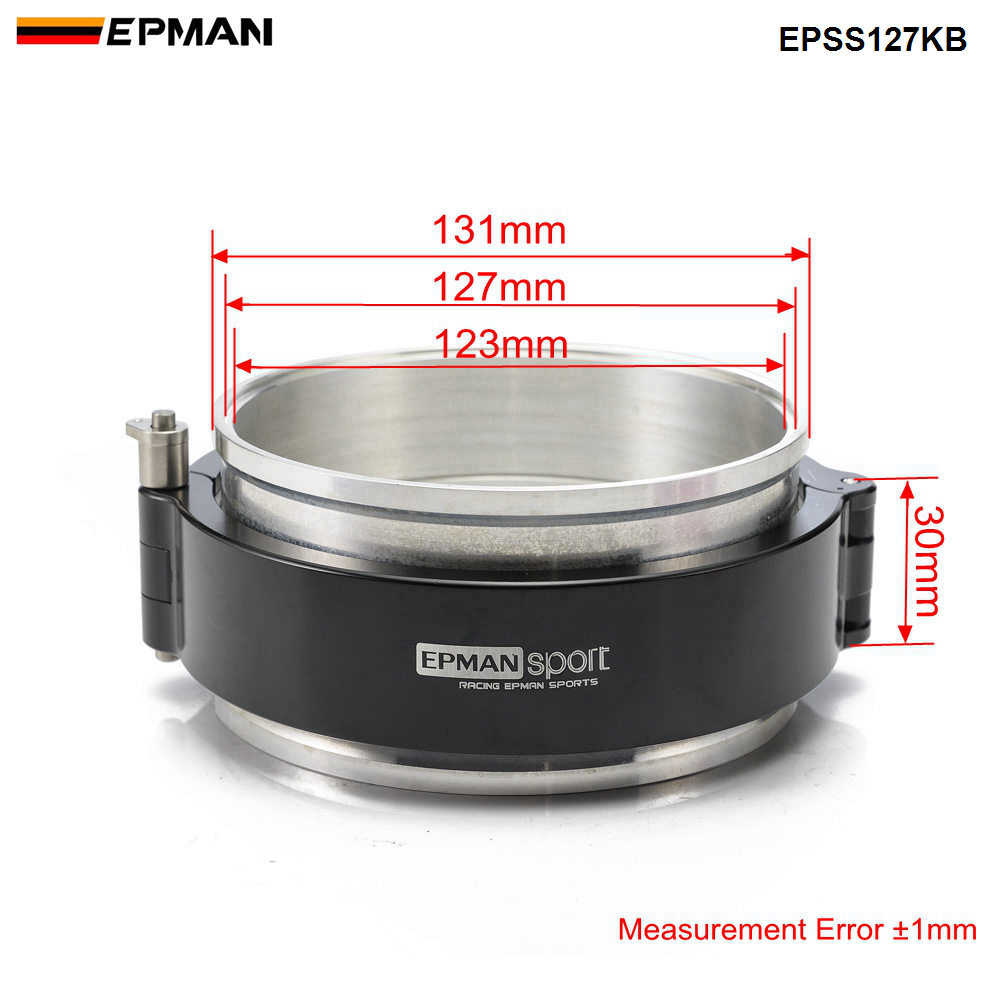 Epman Uitlaat V-Band Klem Hoge Druk Hd Klem Voor 5 &quot;127Mm Radiator Slang Wastegate Flenzen Turbo dump Pijp EPSS127KB