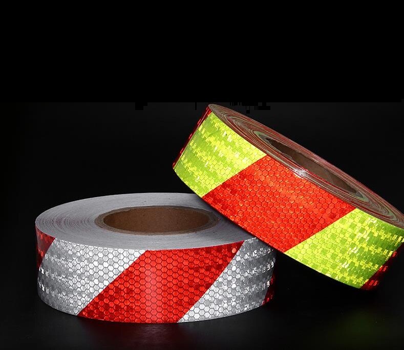 5cm*45m Twill Traffic Safety Reflective Warning Tape Road Sign Protective Self-adhesive Sticker
