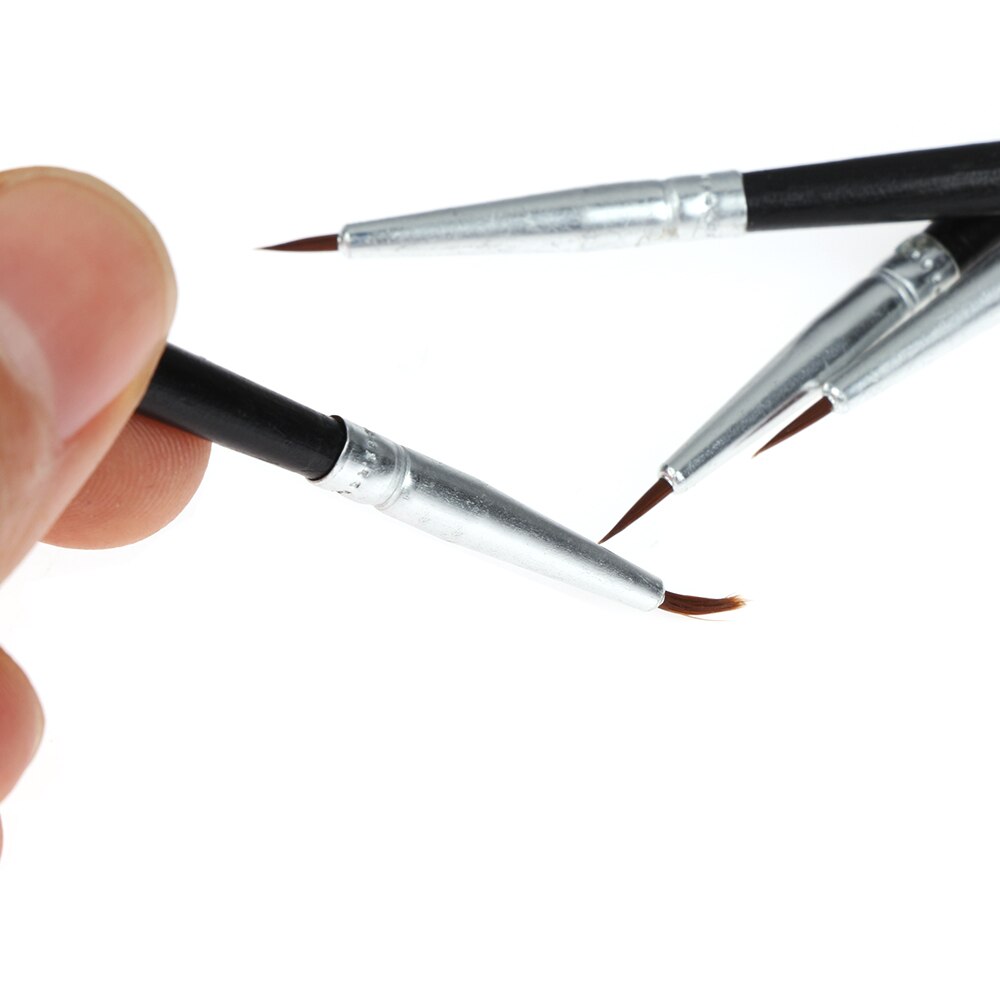Juego de pinceles finos de nailon para pintura acrílica, pincel fino para pintar a mano, suministros de arte, bolígrafo para dibujo artístico, 10 unidades