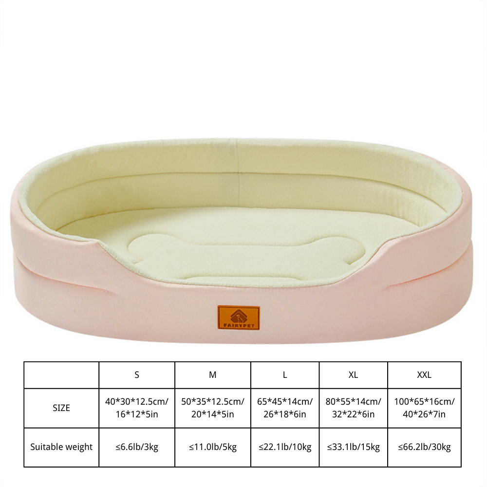 Camas ortopédicas impermeáveis para cães de espuma, para cães pequenos, médios e grandes, sofá durável para cães, cama para animais de estimação, capa removível lavável: XXL / Rosa