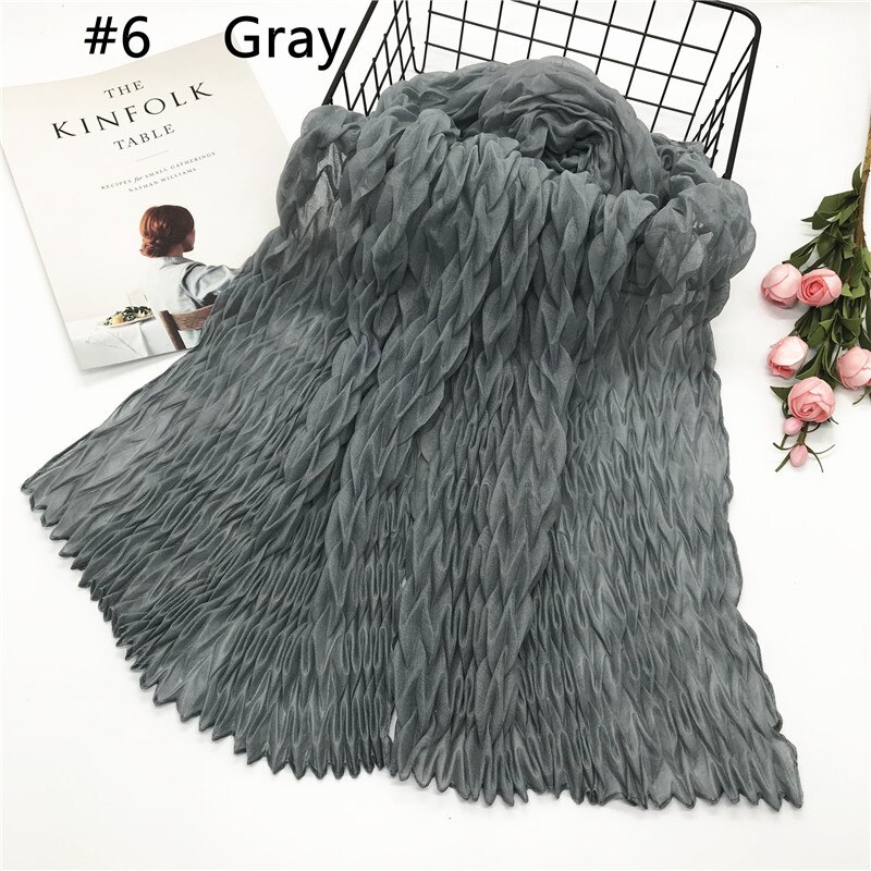 Pañuelo de algodón musulmán para mujer, pañuelo de cabeza árabe, hijab musulmán, novedad de: 6