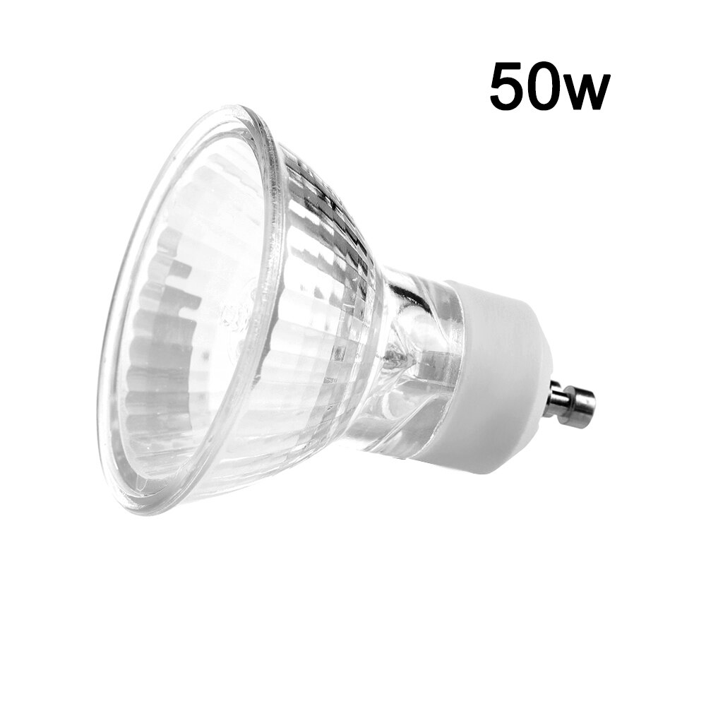 35/50W 220-240V ampoule halogène verre clair Tubes d'éclairage avec couvercle Dimmable blanc Spot lampe décor à la maison diamètre 50MM: 50w