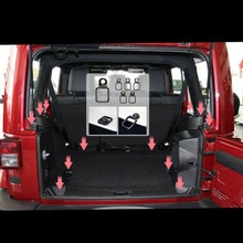 6 Stuks D Ring Rvs Tie Downs Voor Jeep Wrangler Cargo Black Heavy Duty Auto