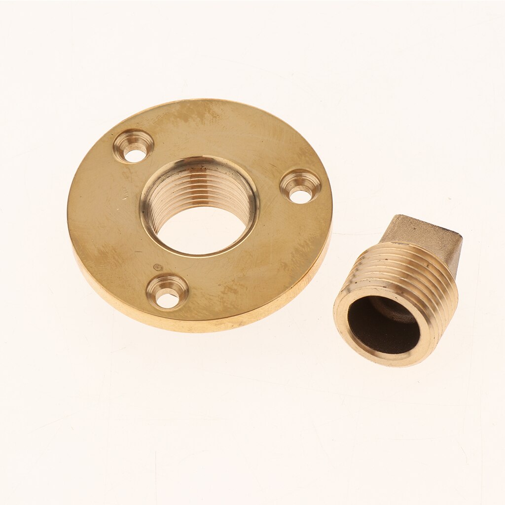 Tapón de drenaje de bronce fundido para Garboard, apto para barcos, orificio de 1 pulgada de diámetro