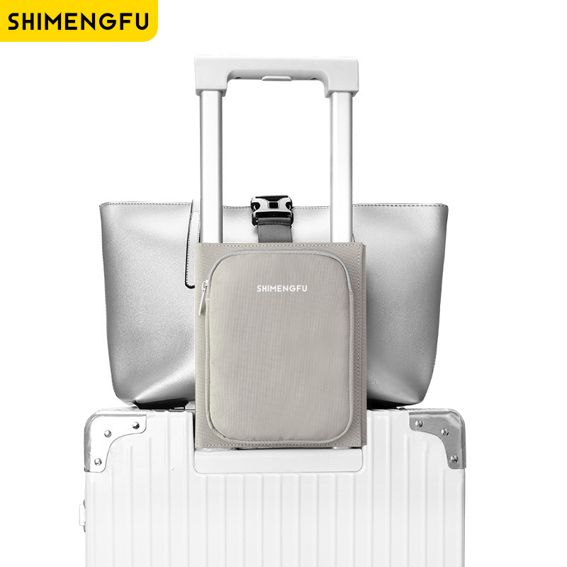 Reizen Bagage Koffer Opslag Riem Elastische Telescopische Reistas Voor Koffer Vaste Bag Travel Accessoires Mini Reistas: Light Grey