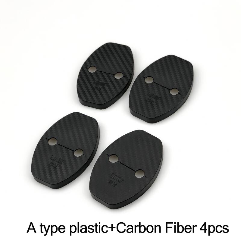 Car styling Accessories Door Lock Waterproof Rust Resistant Protective Cover For Porsche 911 Cayenne Macan Cayman Boxster: A type Carbon Fiber