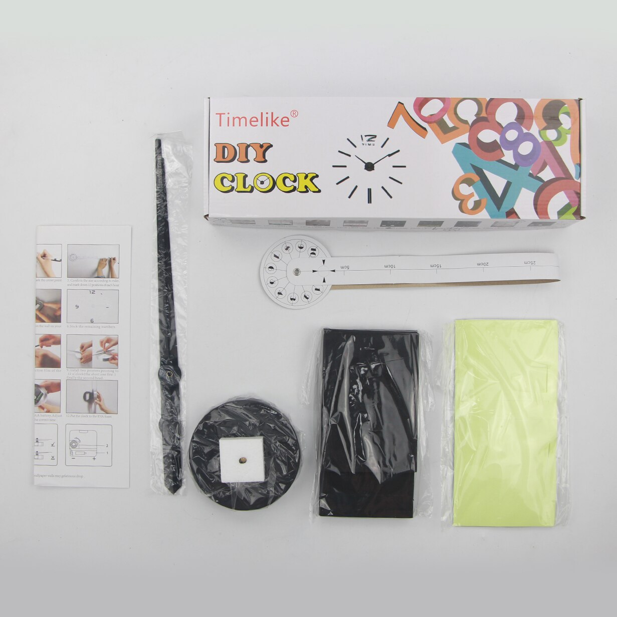 Luminous Large DIY Wall Clock In Wall 3D DIY Wall Clocks Home Office Decor Luminou Watch Sticker Quartz Large Wall Clock