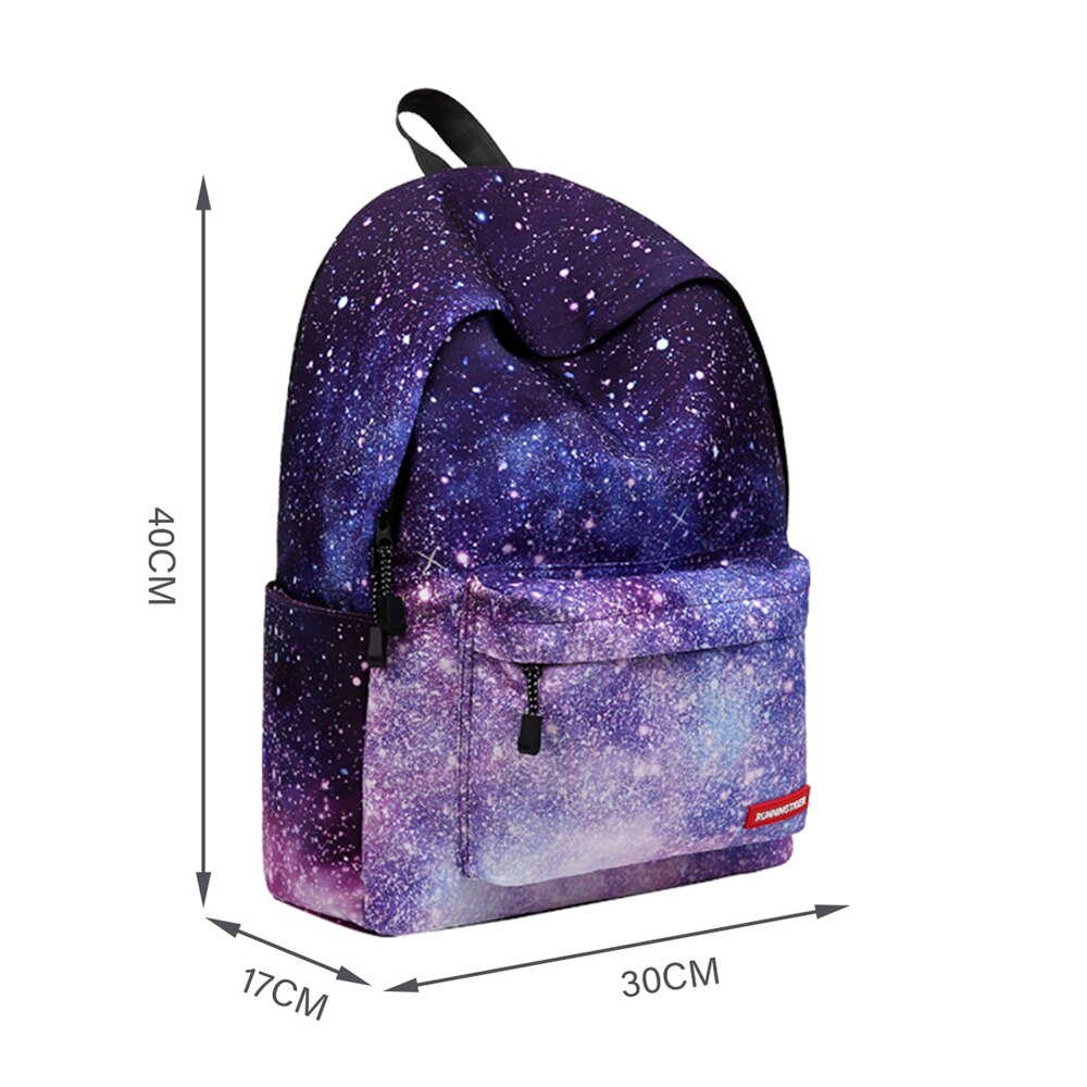 Sac à dos d'école de ciel étoilé, sac à dos de voyage de sac à dos léger classique coréen convient à un ordinateur portable de 15 pouces