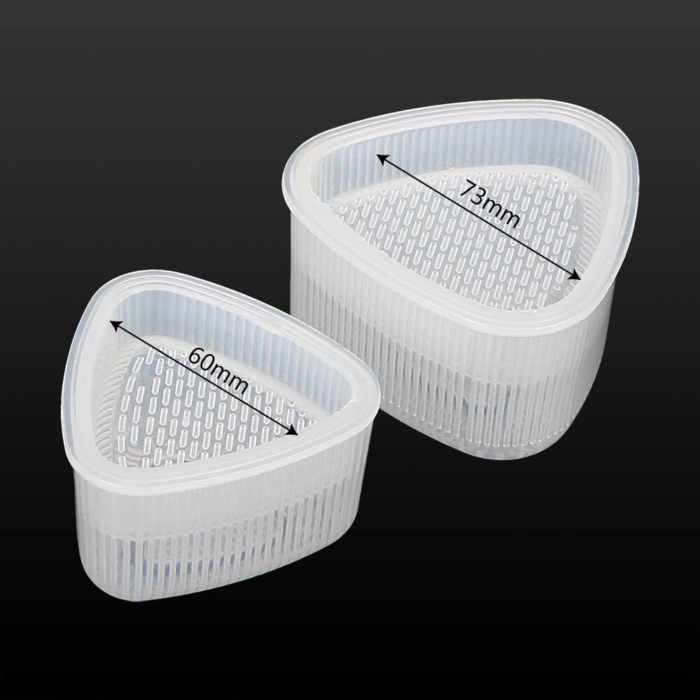 Hilife sushi onigiri mögel bento verktyg 2 st / set triangel risboll tillverkare kökstillbehör matpress diy