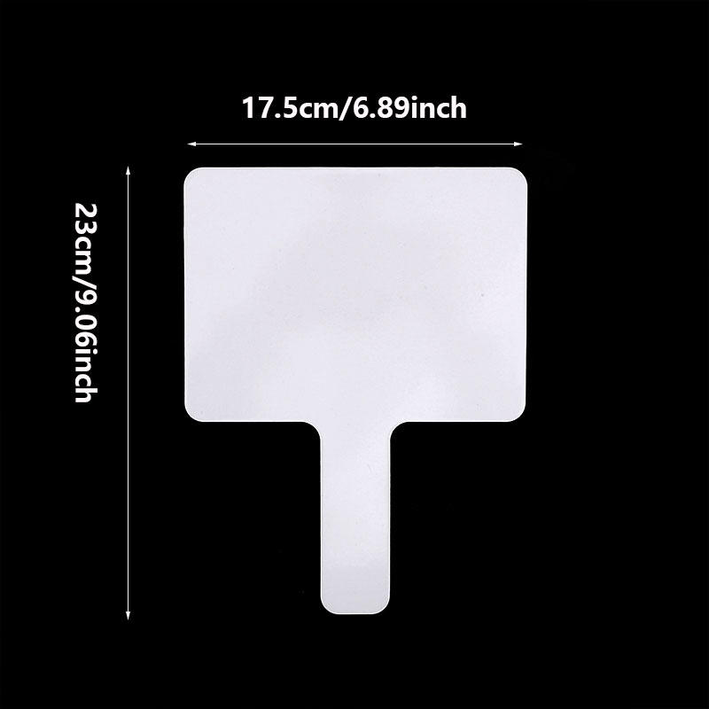 10PCS Answer Board Handheld Student Kids Whiteboards White Double Sided Small Game Props Melamine Reusable Whiteboard Child Kids: Opción 1