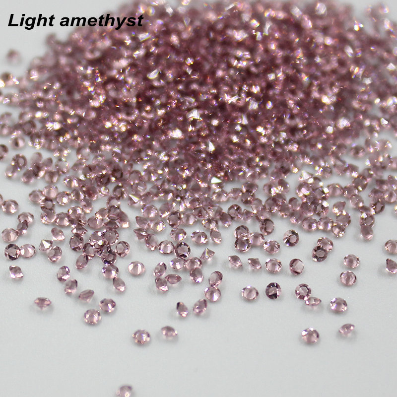 1440 unids/lote 1,3mm gemas Multicolor de Arte de uñas Micro diamantes de imitación Mini decoración de uñas ACCESORIOS DE MANICURA: light amethyst