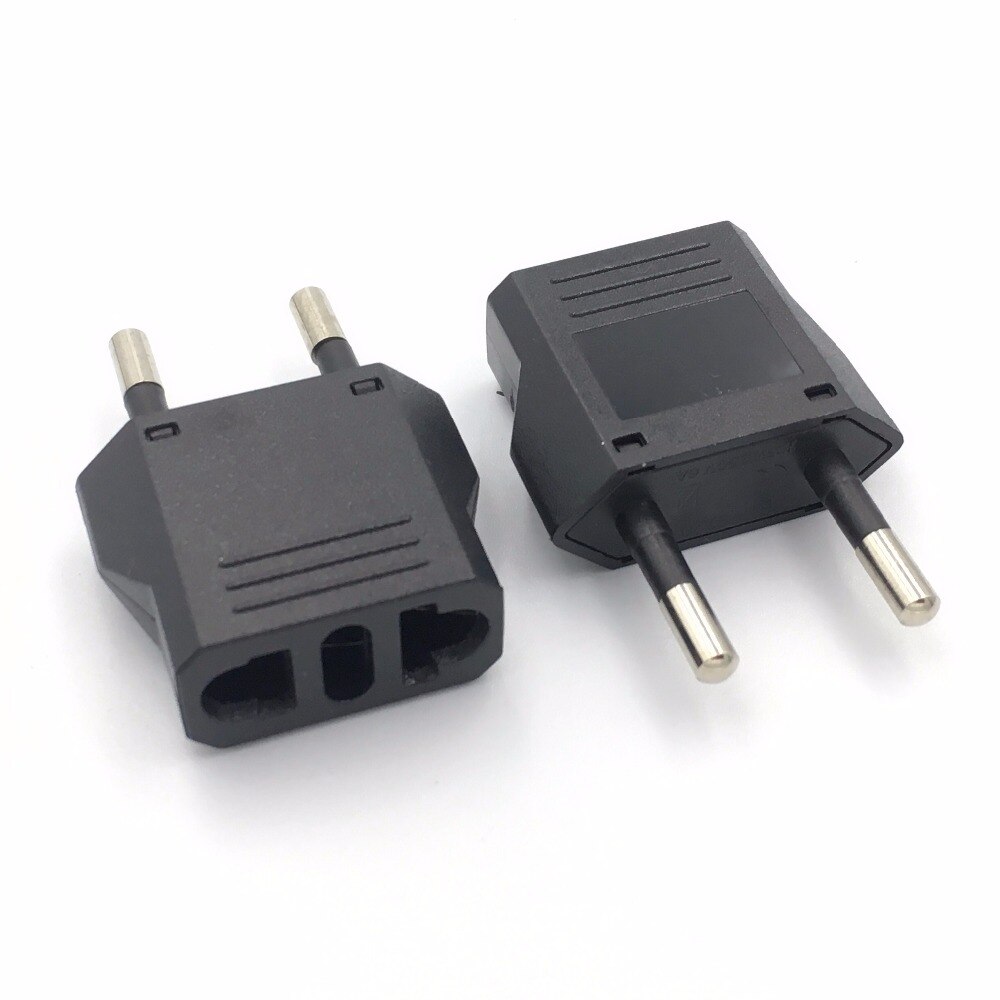 2pcs US USA to EU EURO Europe Travel Power Plug Adapter Charger Converter for USA converter