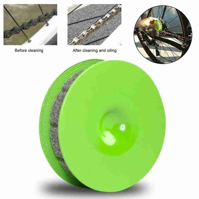 1Pcs Chain Oil Injection Roller Bicycle/Motorcycle Chain Cleaning Tool Bicycle Chain Oiler Lubricator Cycling Gear Roller Clean