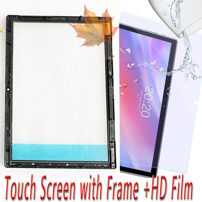 2.5D para tableta de 10,1 pulgadas para Teclast P20HD pantalla táctil con marco Panel táctil cristal digitalizador Sensor para Teclast P20 HD: Oro