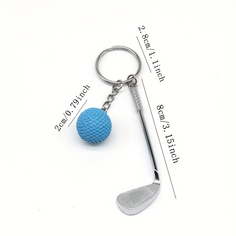 Colgante de llavero con pelota de golf: ¡Agregue un toque deportivo a tu apariencia! perfecto para entusiastas del golf