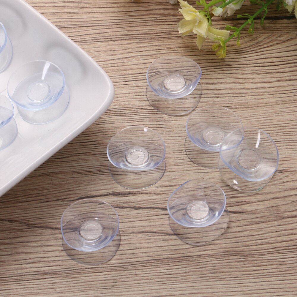 10pcs 30mm Double Sided Suction Cups Sucker Pads Multifunction Sink Storage Shelf Sucker Racks For Kitchen Supplies