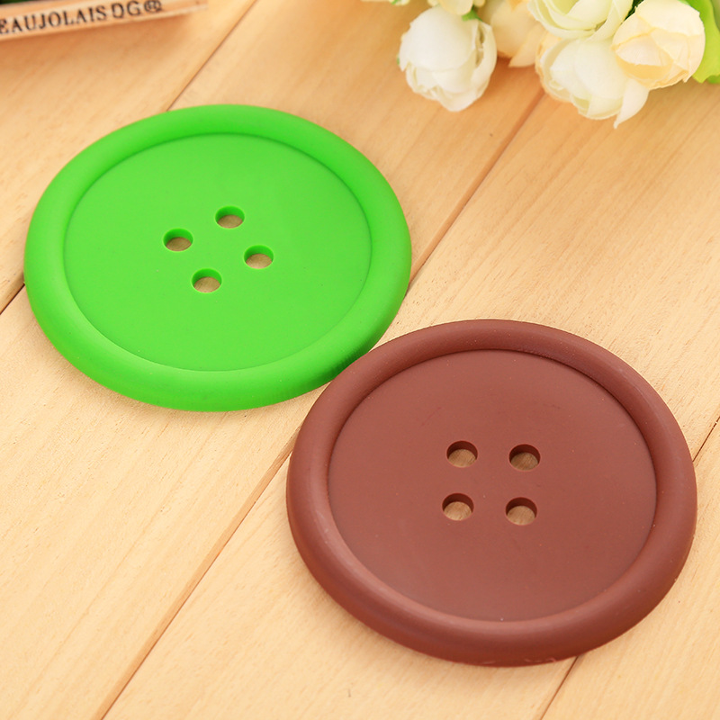 1 Pcs Knoppen Cup Pad Servies Siliconen Cup Pad Coaster Placemats Cup Mat Eettafel Koffie Hittebestendige Keuken Tool