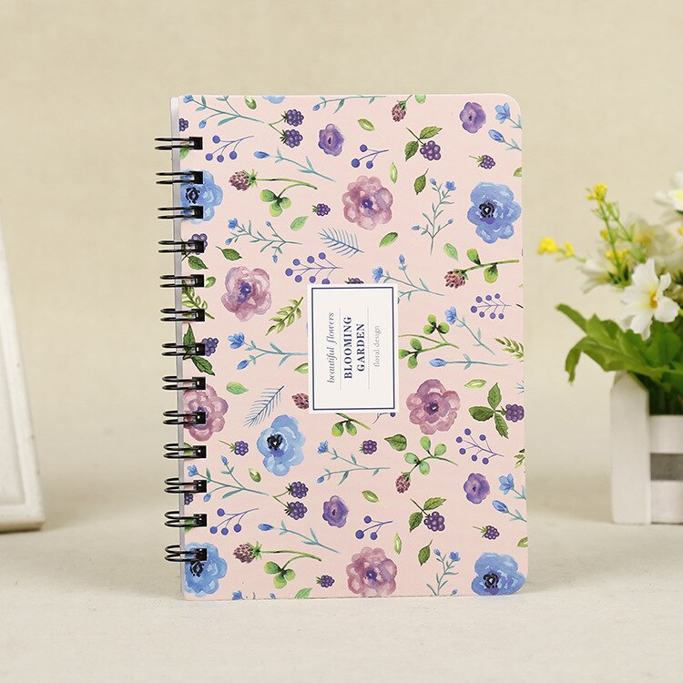 Leuke Notebook Draagbare Agenda A6 Dagboek Journal Wekelijkse Maandelijkse Planner Schoolbenodigdheden Stationair Organizer Schema: B FLOWER 04
