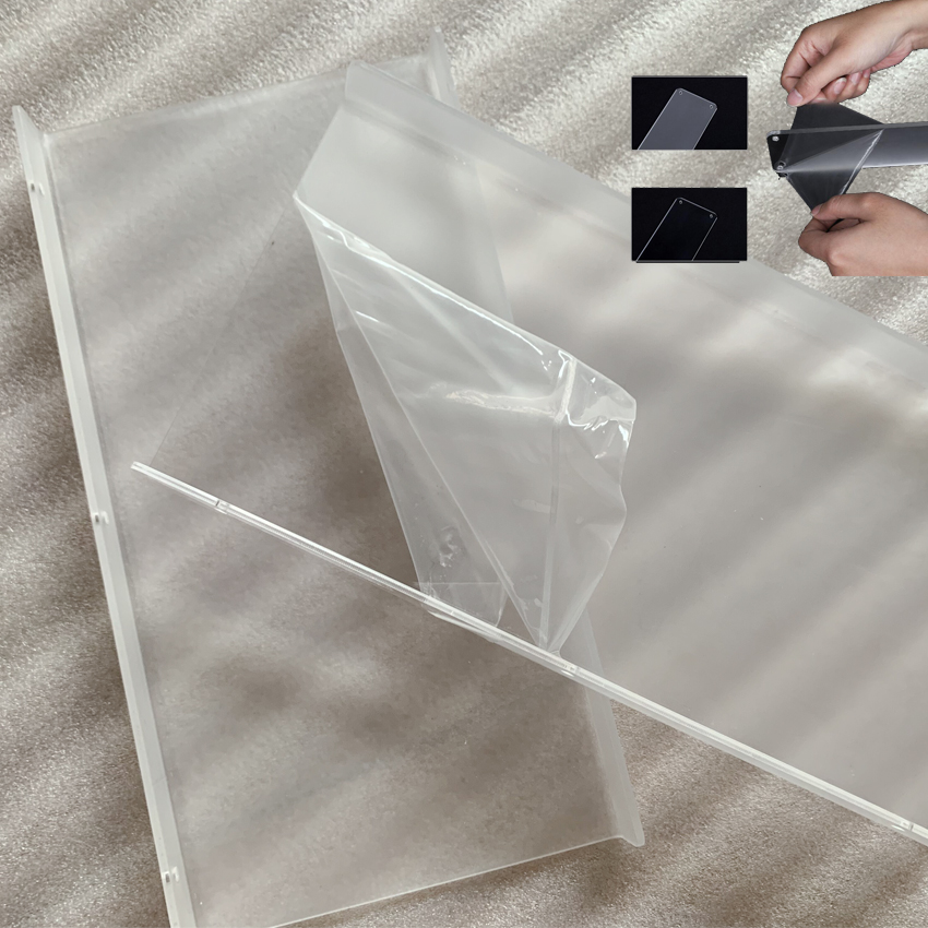 Estante de almacenamiento acrílico transparente, estantes montados en la pared para sala de estar, estante de exhibición para registros, accesorios de baño, estante flotante