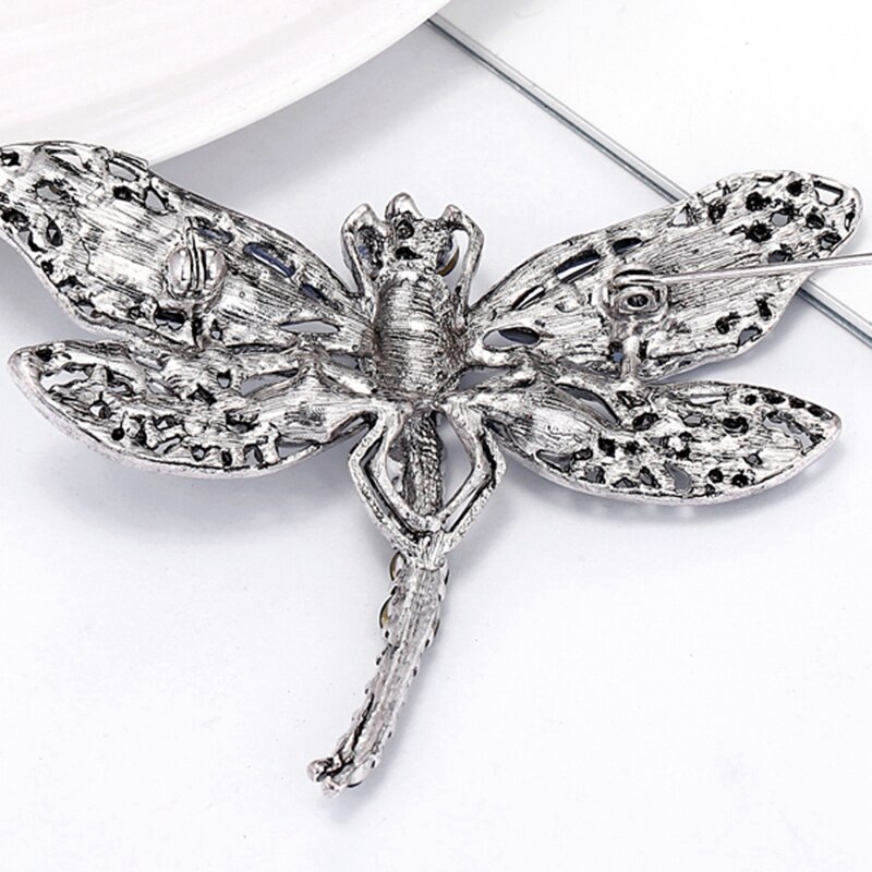 Vintage Dragonfly Broches Voor Vrouwen Grote Insect Broche Pins Jurk Jas Accessoires Leuke Sieraden