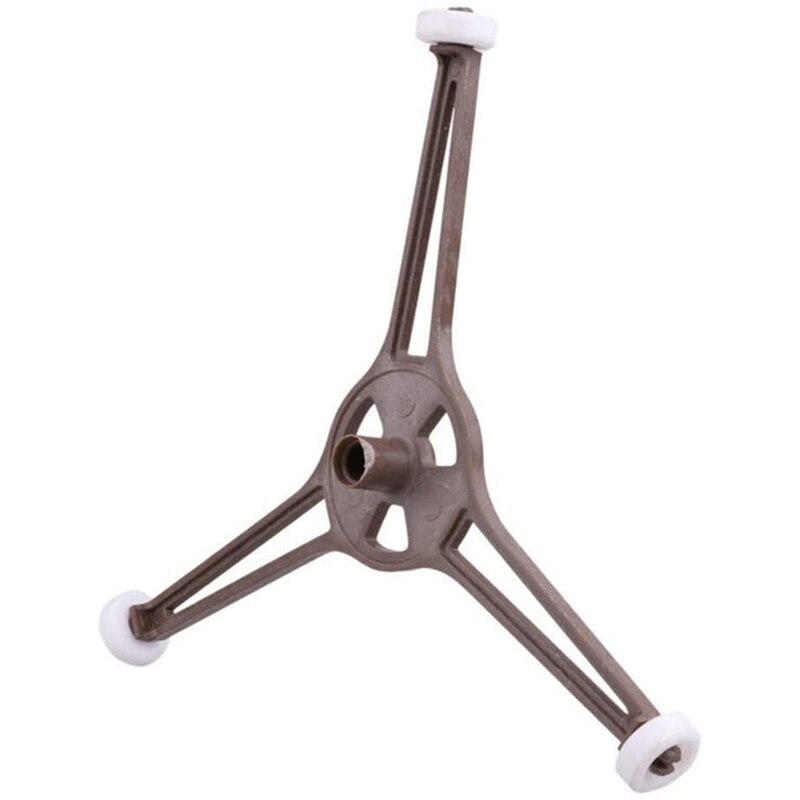 6 piezas plataforma giratoria para microondas anillo Triple brazo bandeja de vidrio soporte guía de rodillos soporte