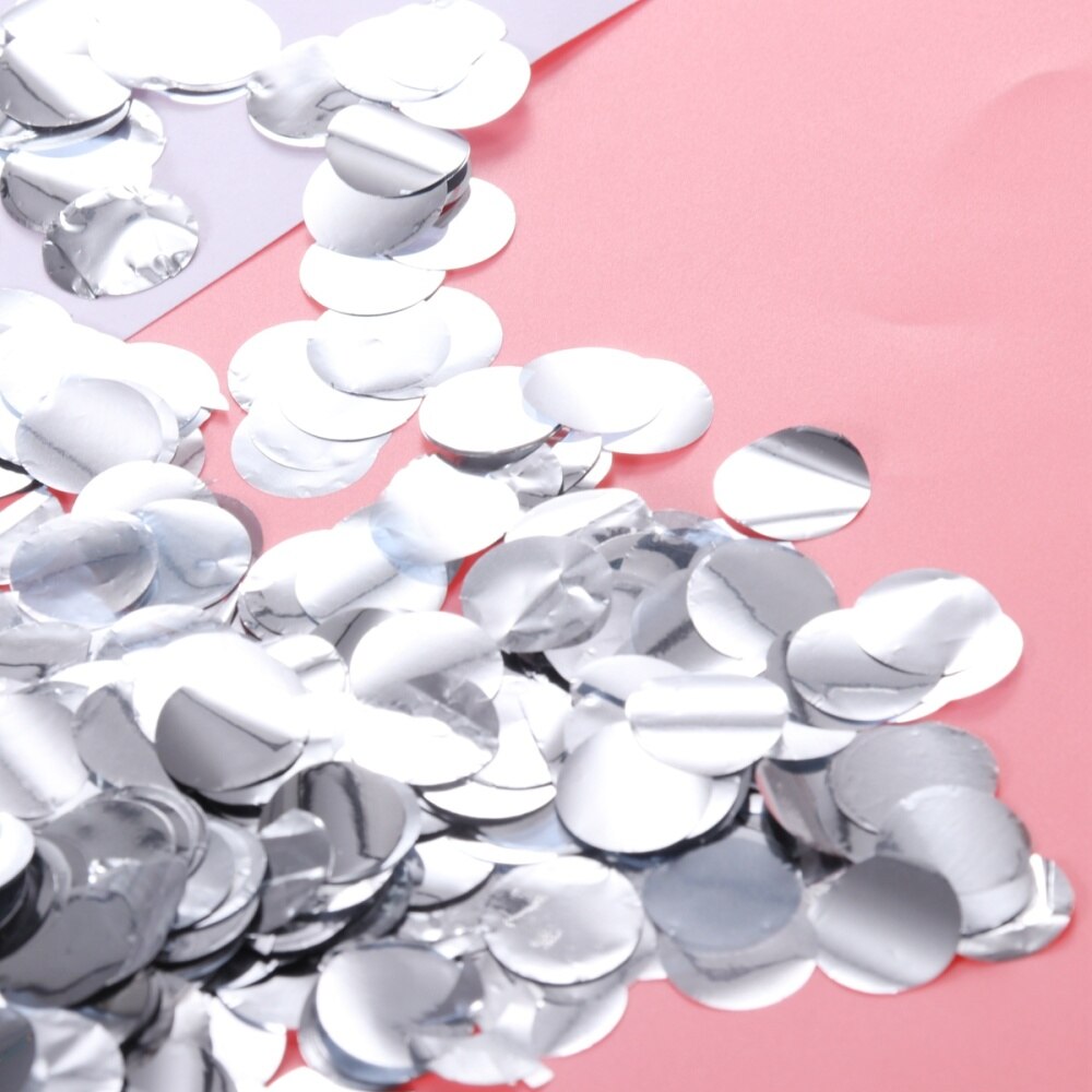 1 Pack Romantic Paper Confetti Round Cuttings Paper Cuttings Table Throwing Confetti for Wedding Party (Golden)
