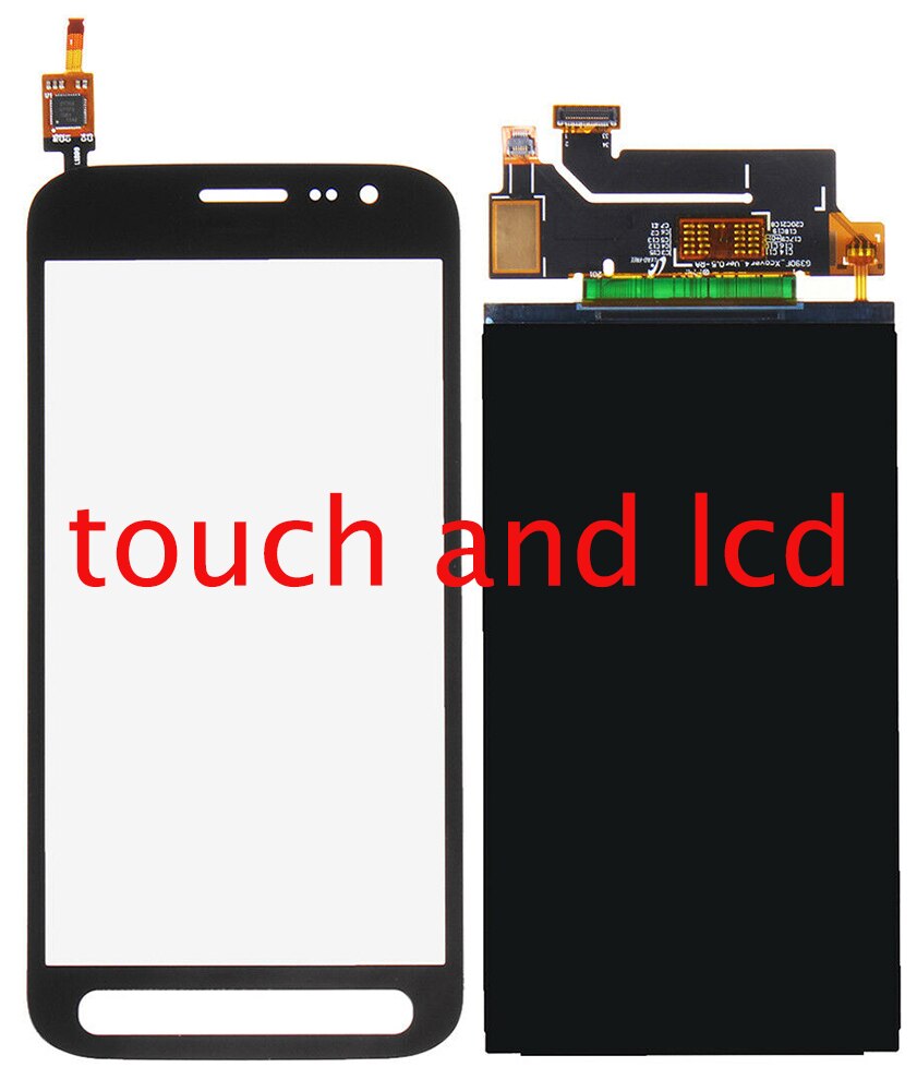Lcd til samsung galaxy xcover 4 sm-g390f g390 touch screen digitizer panel glas / lcd display monitor skærm panel modul: Berør og lcd