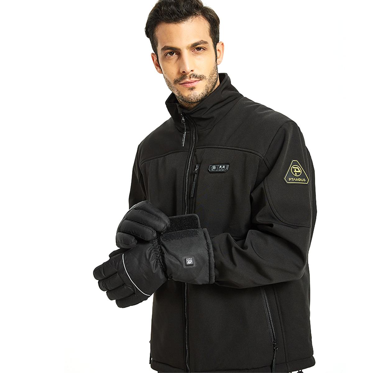 1Pair Motorcycle Gloves Waterproof Electric Heated Moto Touch Screen Battery Powered Motorbike Racing Riding Gloves Winter